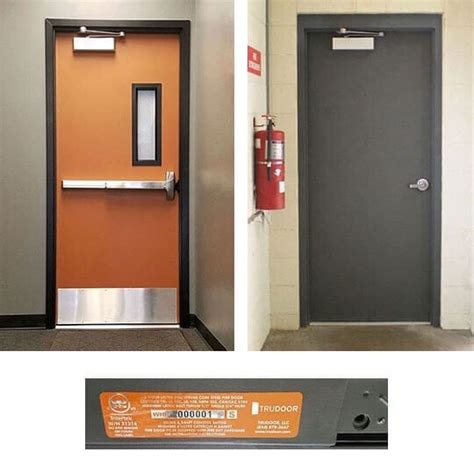 Fire Rated Commercial Steel Doors Metal Fire Doors