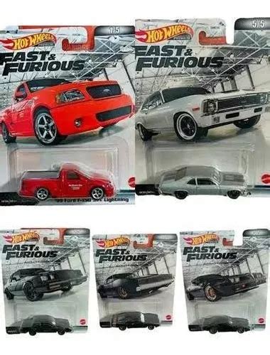 Hot Wheels Serie Rápido Y Furioso Premium 5 Piezas Meses sin interés