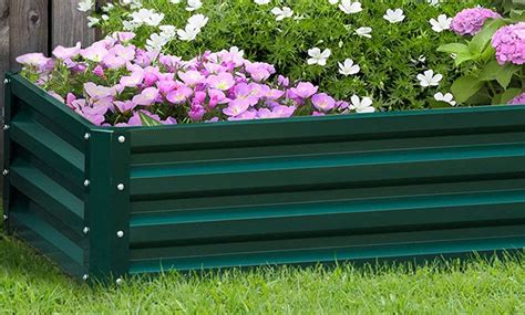 Up To 19 Off Outsunny Galvanized Outdoor Planter Groupon