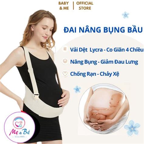 Mua Đai nâng đỡ bụng bầu co giãn 4 chiều giảm đau lưng rạn bụng Baby