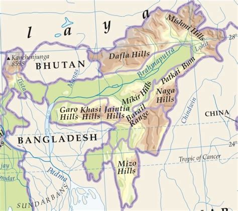 Satpura Mountain Range Map