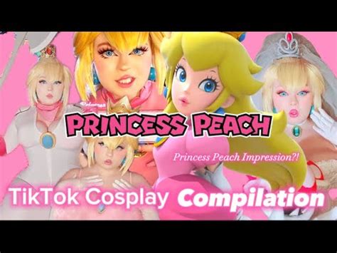 Princess Peach Tiktok Cosplay Compilation With A Cute Peach