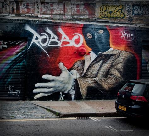 Street artist Adnate does London tribute to Robbo | London Shoreditch ...