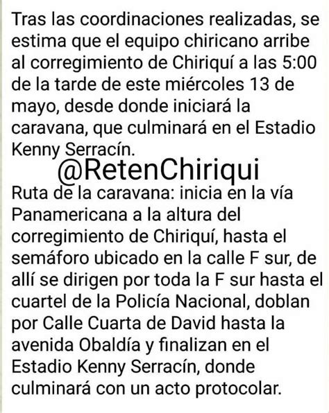 Reten Chiriqui On Twitter Enestemomento Beischiricano Esta En