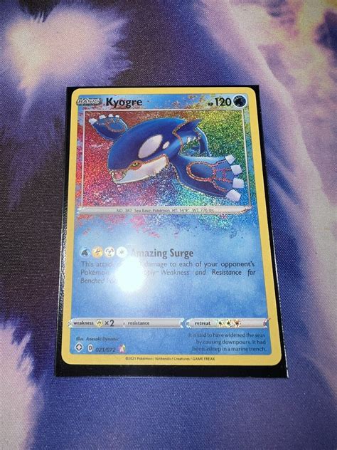 Pokemon Singles Kyogre Shining Fates Amazing Rare Lp