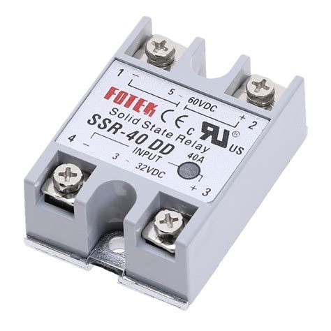 Fotek Solid State Relay Module DC Input 3 32V Output 5V 60VDC 40A For