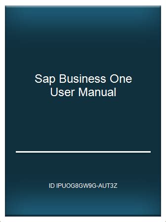 Update E B O O K Pdf Sap Business One User Manual Telegraph