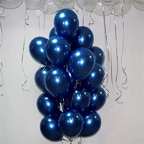 Ballons En Latex Bleu Encre Pouces Gonflable Air Et H Lium