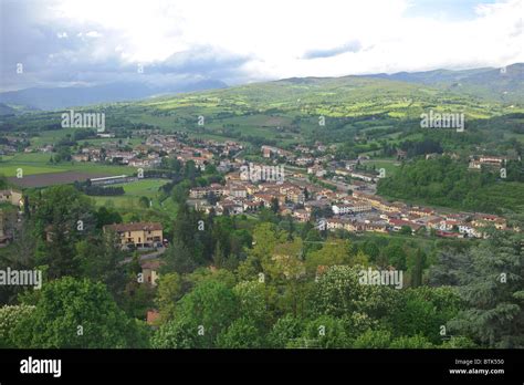 Italia Poppi Arezzo Provincia Vista Aerea Foto Stock Alamy