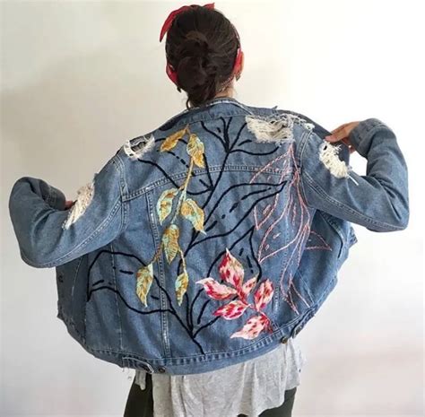 Diy Denim Jacket Hand Painted Denim Jacket Painted Jeans Denim Diy