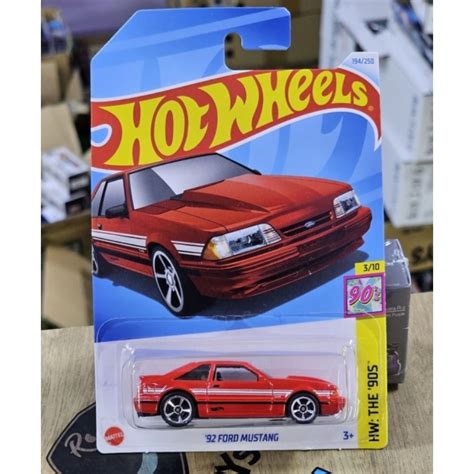 飛行屋 全新品 Hot Wheels 風火輪小汽車 合金車 福特野馬 1992 FORD MUSTANG 蝦皮購物
