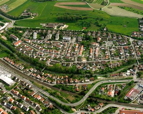 Faurndau Von Oben Wohngebiet Mischbebauung Der Mehr Und