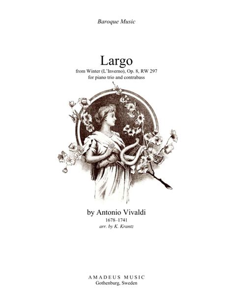 Largo From Winter Linverno For Piano Trio And Contrabass Cello