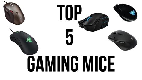 Top 5 Gaming Mice Youtube