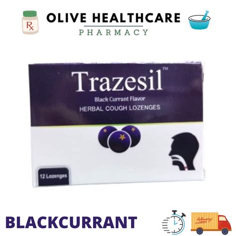 Trazesil Herbal Cough Lozenges Orange Blackcurrant Mint Flavour Shopee Malaysia