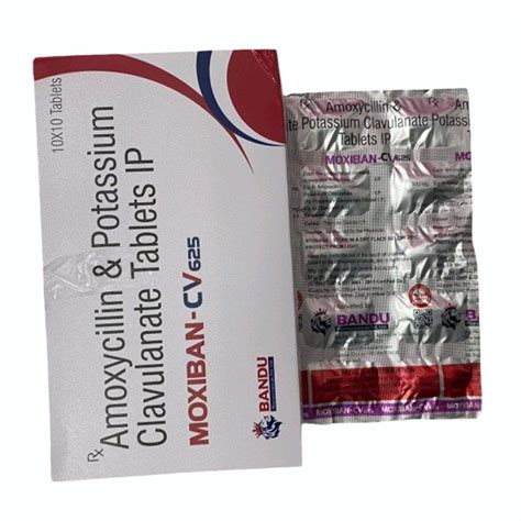 Moxiban CV 625 Amoxycillin Potassium Clavulanate Tablet IP At Best