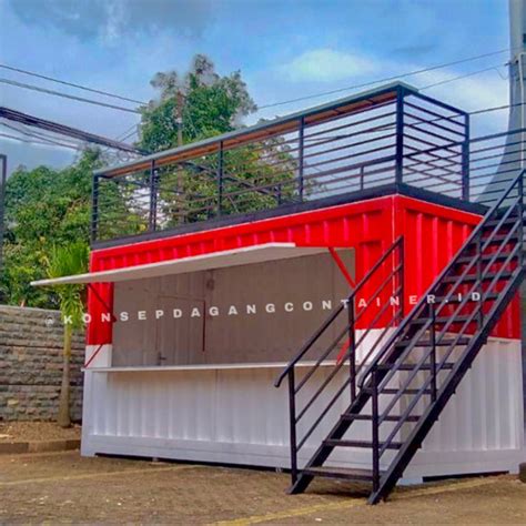 Jual Booth Container 2 Lt Rooftop Custom Kota Bekasi