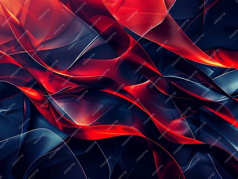 Premium Photo Abstract Wallpaper With Red And Blue On Black