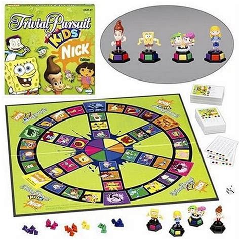 Trivial Pursuit For Kids Nickelodeon Edition 2 To 4 Players Or Teams