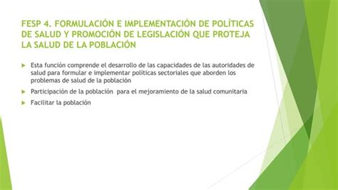 4 FESP funciones esenciales de salud pública pptx