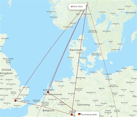 All Flight Routes From Oslo To Nuremberg Osl To Nue Flight Routes