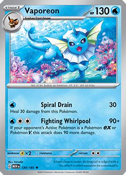 Vaporeon | 151 | TCG Card Database | Pokemon.com