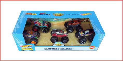 Hot Wheels Monster Trucks Critter Crashers Diecast Car 5-Pack - Walmart.com