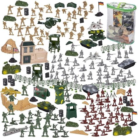 Jp 300 Piece Army Action Figures Set Military Toy Soldier Playset With Tanks Planes