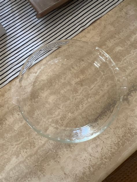 Vintage Pyrex Clear Glass Deep Dish Pie Plate Inch Etsy