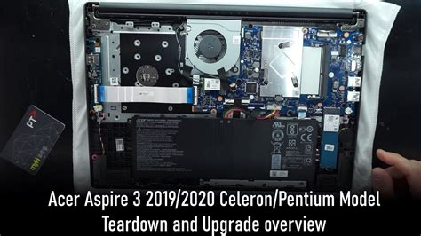 Acer Aspire 3 2020 Celeron Pentium Teardown And Upgrade Overview