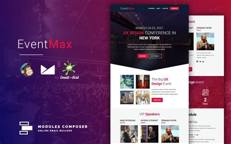 Eventmax Email Reattiva Per Eventi E Conferenze Con Il Modello Di