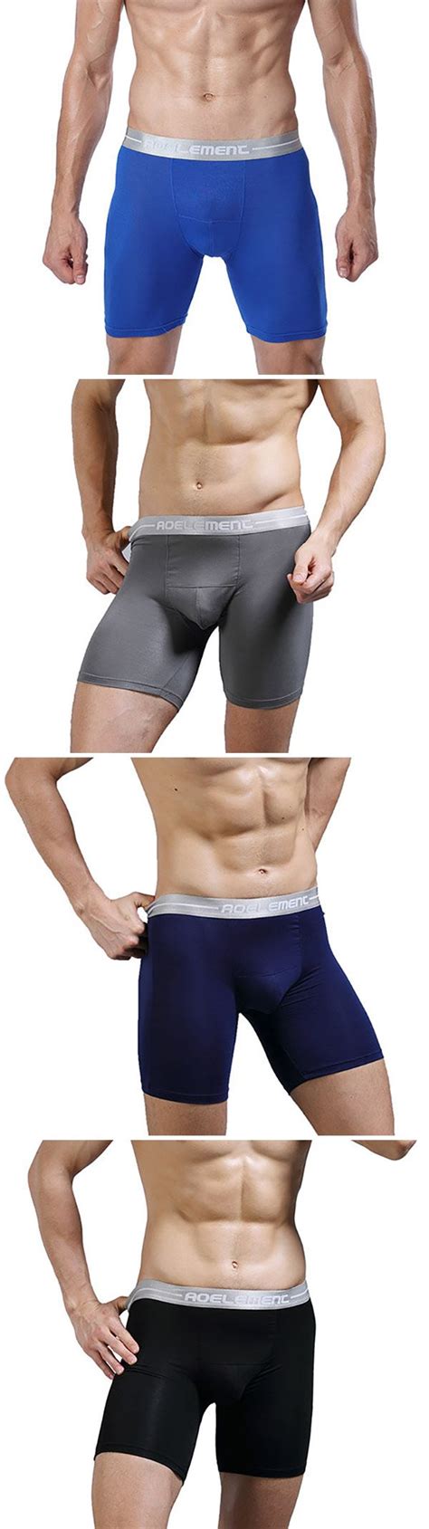 Casual Sport Modal Long Anti Abrasion Leg Compression Boxers For Men