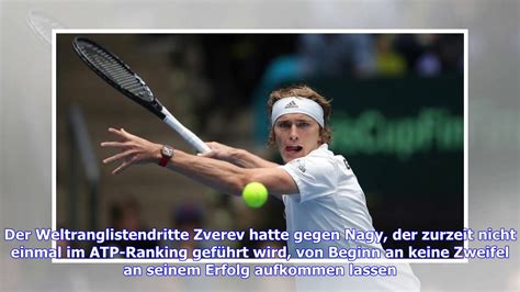 Davis Cup Alexander Zverev L St Pflichtaufgabe Gegen Peter Nagy