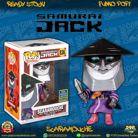 Funko Pop Animation Samurai Jack Scaramouche Sdcc