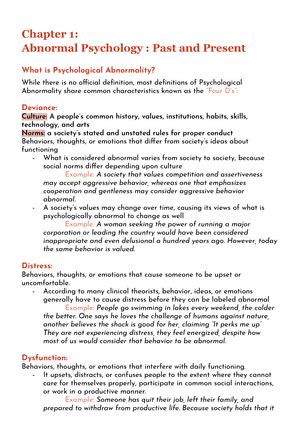 Ab Psy Review Sheet 5 Ch 14 Abnormal Functioning Can Occur At Any