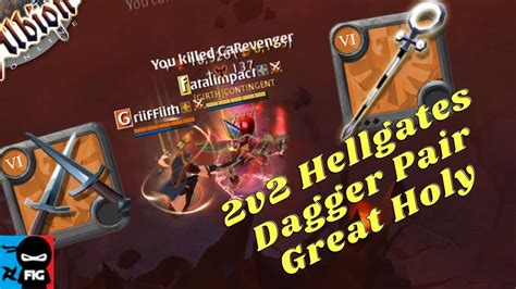 Albion Online Dagger Pair Great Holy Hellgates 2v2 YouTube