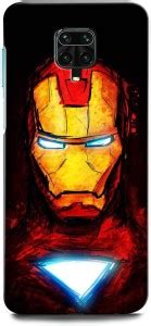 INTELLIZE Back Cover For Redmi Note 9 Pro M2003J6A1I IRONMAN