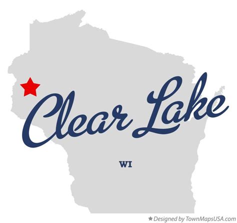 Map Of Clear Lake Wi Wisconsin