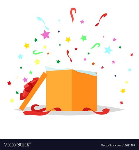 Open gift box holiday collection Royalty Free Vector Image