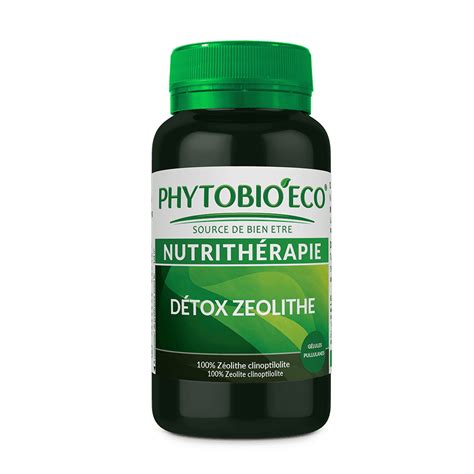 Détox Zéolite ou Zéolithe clinoptilolite 100 naturelle Phytobioeco