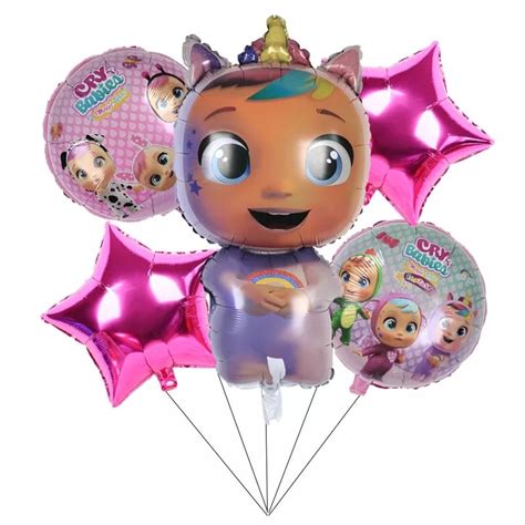 Set Globos Aluminio Decorativo para Cumpleaños Bebes Llorones Tu