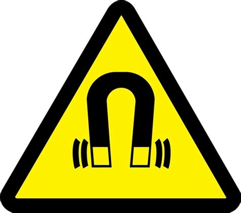 Electro Magnetic Hazard Safety Sign To Provide Warning