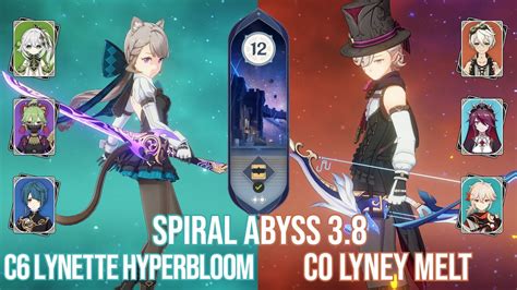 C6 Lynette Hyperbloom C0 Lyney Melt Genshin Impact Abyss Version 4