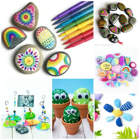 Rock Crafts For Kids 25 Creative Rock Painting Ideas • Color Made Happy