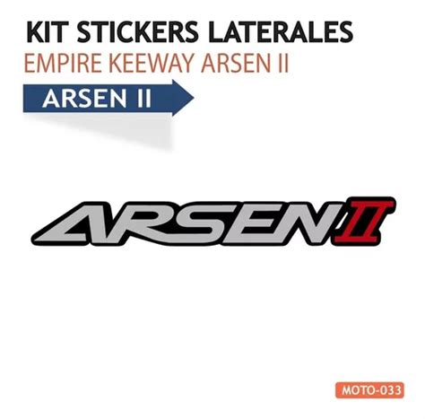 Kit Stickers Autoadhesivos Emblemas Arsen Ii Empire Keeway Mercadolibre