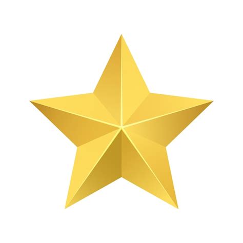 Premium Vector Golden Star Isolated Vector Icon Illustration