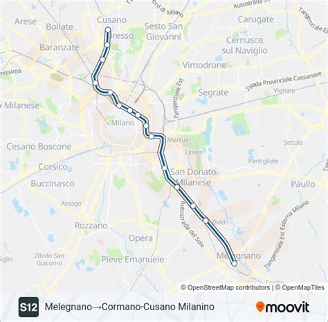 Linea S Orari Fermate E Mappe Melegnanocormano Cusano Milanino