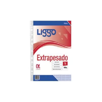 Folios Oficio X Extra Pesado Liggo Distribuidora El Tano