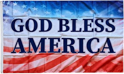 God Bless America Flag One Nation Under God Flags 3x5 Ft Vivid Color