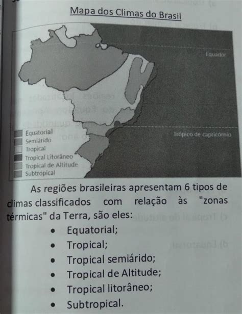 De Acordo O Mapa Qual O Tipo De Clima Que Aparece Na Maior Parte